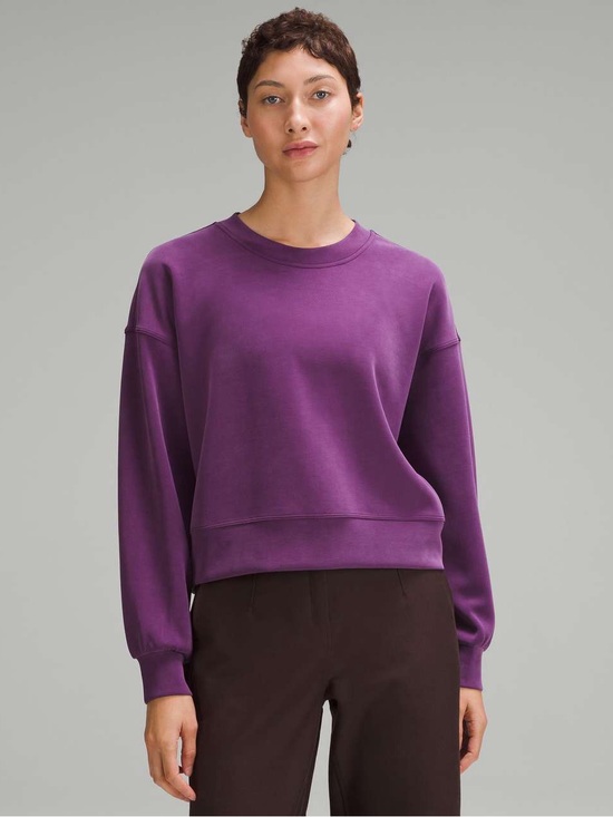 lululemon athletica Tops - Lululemon Women’s Softstreme Perfectly Oversized Crewneck Sweatshirt Purple *t